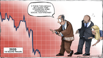Portfolio performance cartoon